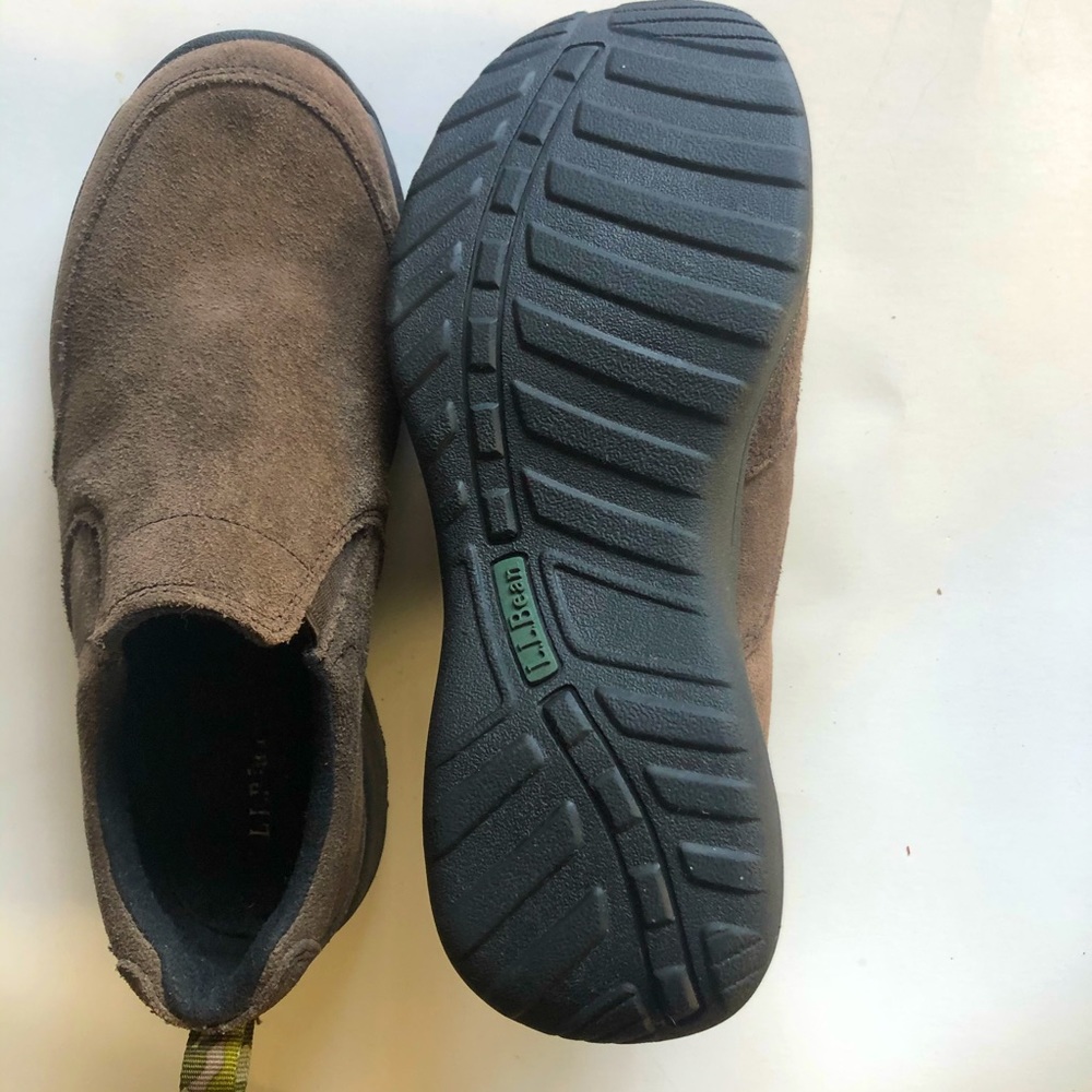 L.L Bean Boys Brown Moc Slip On Sneaker